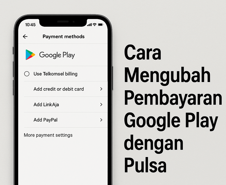 Cara Mengubah Pembayaran Google Play dengan Pulsa